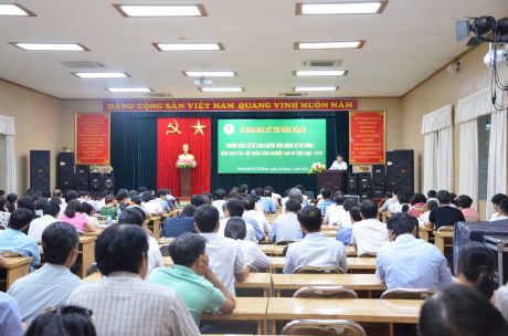 Có 168 thí sinh của 18 đơn vị thành viên của VRG tham dự kỳ thi. Ảnh: Đào Phong 