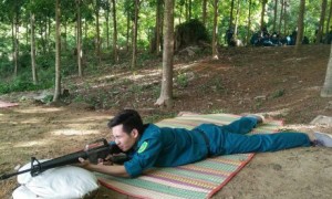 Các chiến sĩ tham gia tập luyện